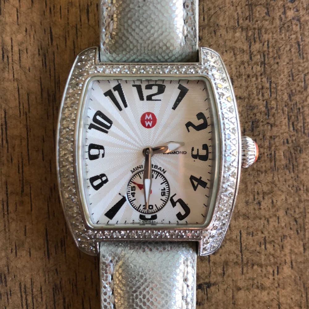 Michele Pave Diamond Watch